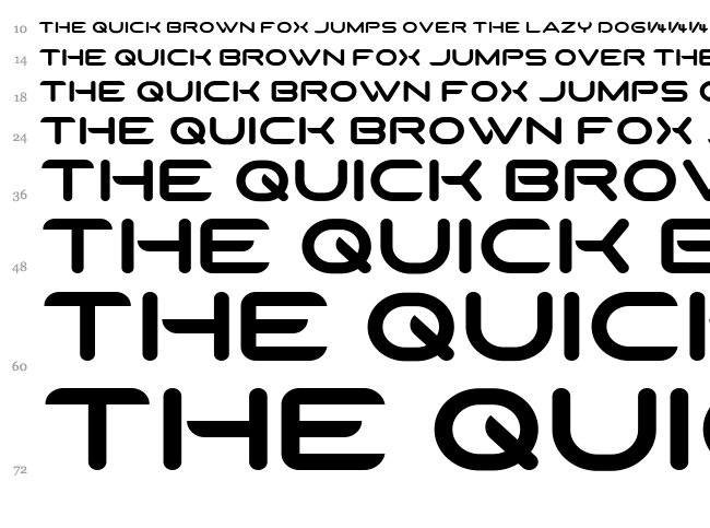 SparTakus Round font waterfall